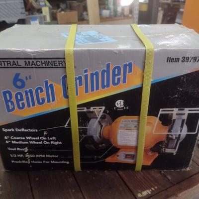 Central Machinery 6" Bench Grinder New in Box