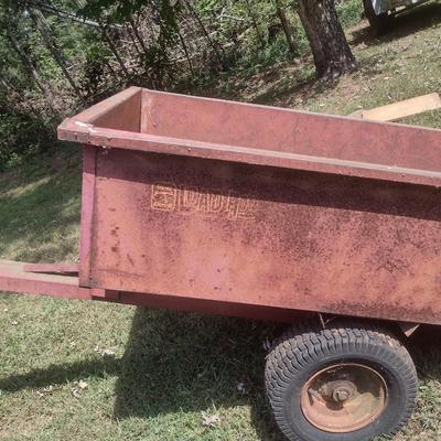 Red Devil Load Hog Pull Behind Garden Dump Trailer