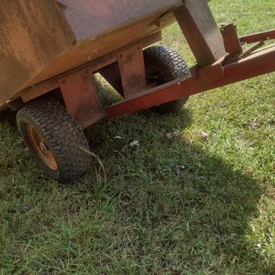 Red Devil Load Hog Pull Behind Garden Dump Trailer