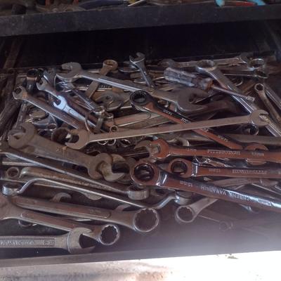 Metal Multi-Slide Drawer Cabinet and Tool Contents (Bottom Red Tool Cabinet Not Included)