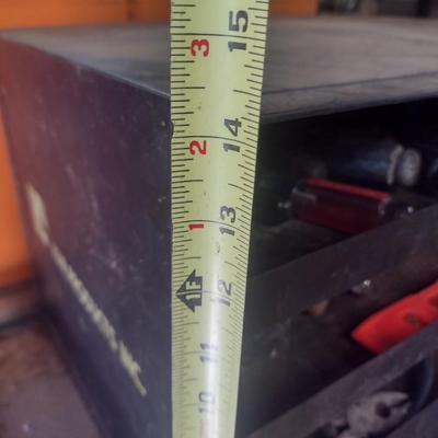 Metal Multi-Slide Drawer Cabinet and Tool Contents (Bottom Red Tool Cabinet Not Included)