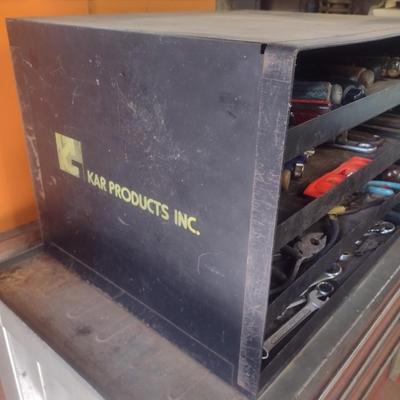 Metal Multi-Slide Drawer Cabinet and Tool Contents (Bottom Red Tool Cabinet Not Included)