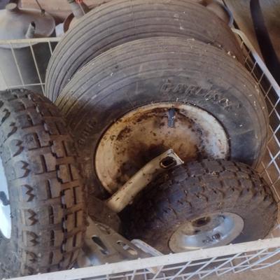 Assortment of Mower and Hand Truck Tires