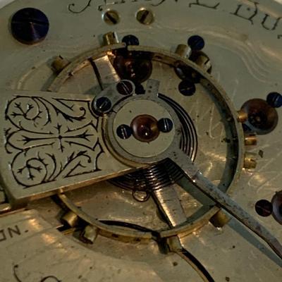 Dueber / A.E. Siviter Pocket Watch Movement / Face Parts Lot