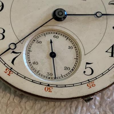 Dueber / A.E. Siviter Pocket Watch Movement / Face Parts Lot