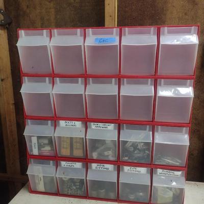 Plastic Pigeonhole Hardware Bin Set
