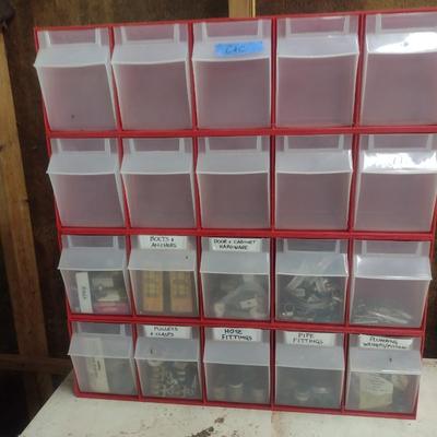 Plastic Pigeonhole Hardware Bin Set