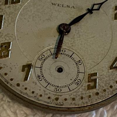 Welsa /Sandoz / Times Watch Co Pocket Watch Parts Lot
