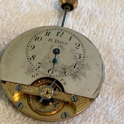 Welsa /Sandoz / Times Watch Co Pocket Watch Parts Lot