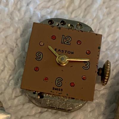 Elgin Easton Benrus Sellita Vintage Women's Wristwatch Parts Lot