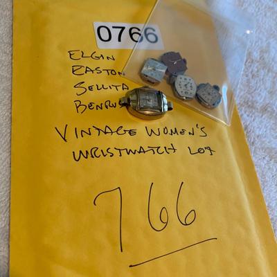 Elgin Easton Benrus Sellita Vintage Women's Wristwatch Parts Lot