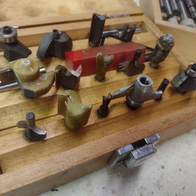 Collection of Various Sized Forstner and Router Bits