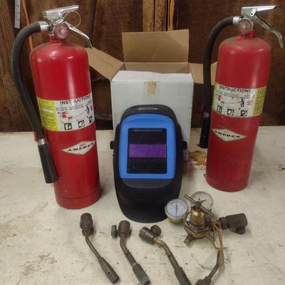 Collection of Welding Tools and Accessories