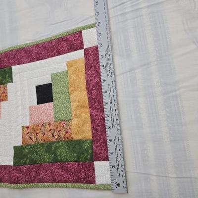 Collection of quilted fabrics - wall hanging - pillow case - table runner - and more