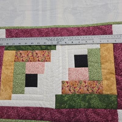 Collection of quilted fabrics - wall hanging - pillow case - table runner - and more