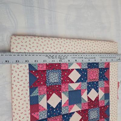 Collection of quilted fabrics - wall hanging - pillow case - table runner - and more