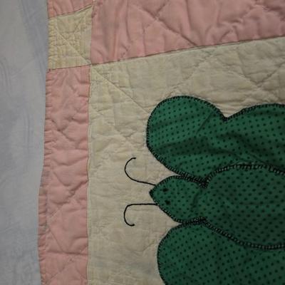 Beautiful handmade Quilt featuring Butterflies