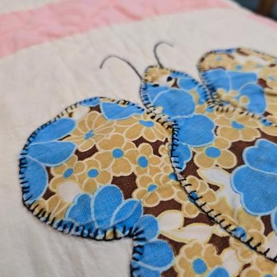 Beautiful handmade Quilt featuring Butterflies