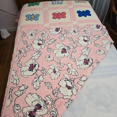 Beautiful handmade Quilt featuring Butterflies