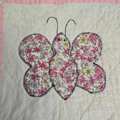 Beautiful handmade Quilt featuring Butterflies