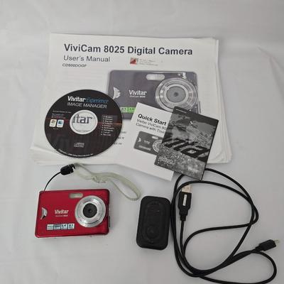 Vivitar digital camera with charger - accessories - and instruction book