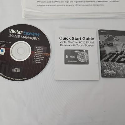 Vivitar digital camera with charger - accessories - and instruction book
