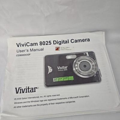 Vivitar digital camera with charger - accessories - and instruction book