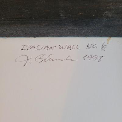 "Italian Wall No. 6" Original Art by Joyce Blunk (GB-EL)