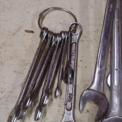 Collection of Open/Closed End Wrenches Up to 1- 5/16"