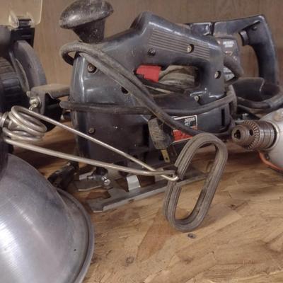 Assortment of Power Hand Tools Planer, Circular Saw, Drill and Other
