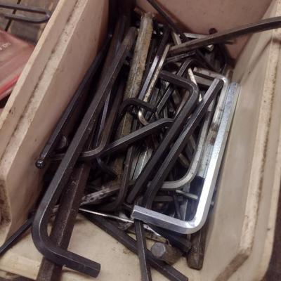 Collection of Allen Wrenches Various Sizes and Head Shapes