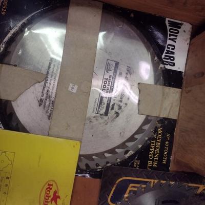 Circular and Table Saw Blades Various Sizes Most in Used Condition