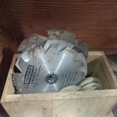 Circular and Table Saw Blades Various Sizes Most in Used Condition