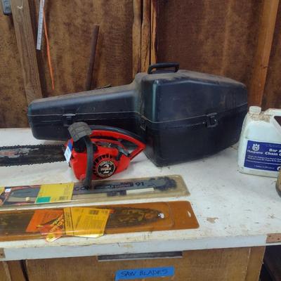 Stihl Gas Powered Chain Saw, Chainsaw Blade Bars, Oil and Other (Chainsaws are being sold as parts only)