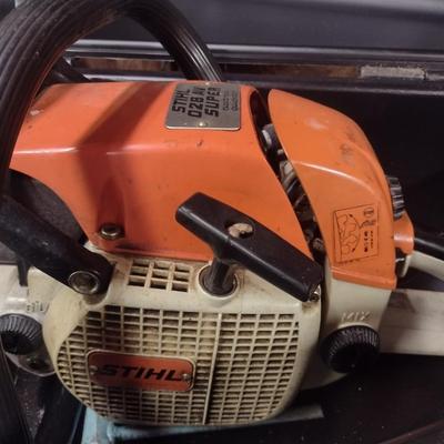 Stihl Gas Powered Chain Saw, Chainsaw Blade Bars, Oil and Other (Chainsaws are being sold as parts only)