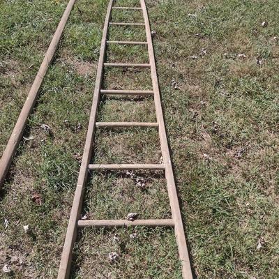 Vintage Wood Framed Apple Tree Ladder