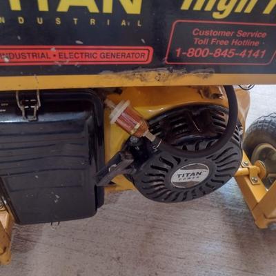 Titan Industrial 8500 High Performance Portable Gas Generator with Electric Start Working Condition