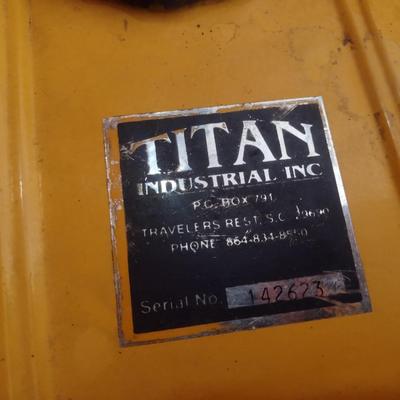 Titan Industrial 8500 High Performance Portable Gas Generator with Electric Start Working Condition