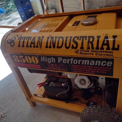 Titan Industrial 8500 High Performance Portable Gas Generator with Electric Start Working Condition
