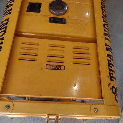 Titan Industrial 8500 High Performance Portable Gas Generator with Electric Start Working Condition