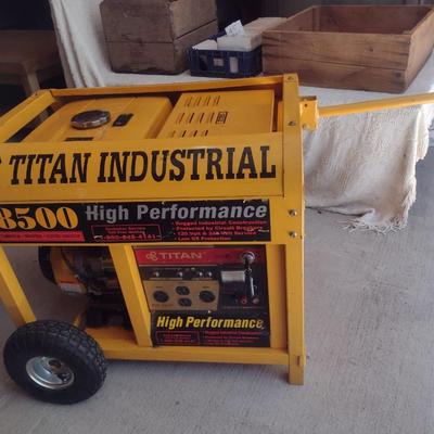 Titan Industrial 8500 High Performance Portable Gas Generator with Electric Start Working Condition