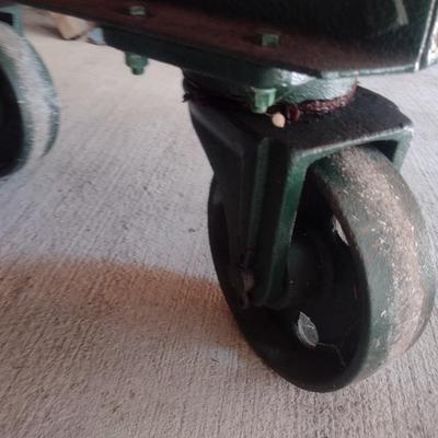Antique Fairbanks Cast Iron Framed Platform Truck/Cart with Wood Slat Floor Restored Condition