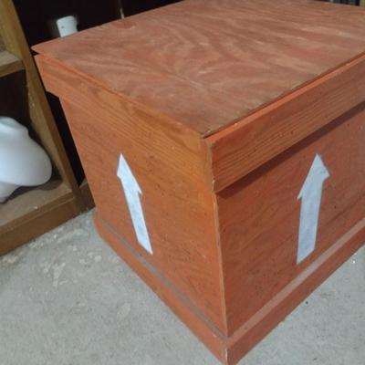 Collection of Copper and Aluminum Wire with Plywood Storage Box