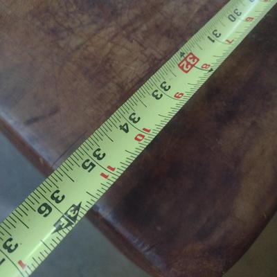 Vintage Butcher Block Table 10" Thick x 36" Long