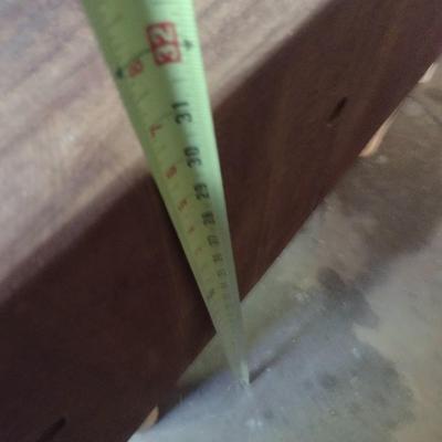 Vintage Butcher Block Table 10" Thick x 36" Long