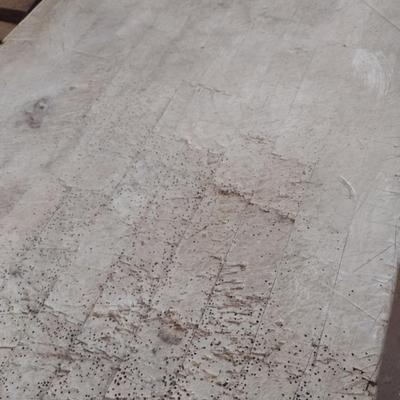 Vintage Butcher Block Table 8" Thick x 49" Long