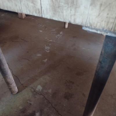 Vintage Butcher Block Table 8" Thick x 49" Long