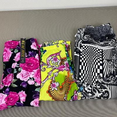 3 Pair Leggings Small