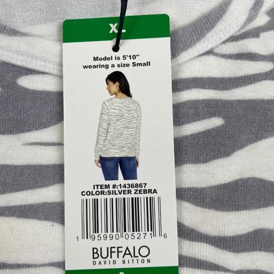 New Zebra Sweatshirt Buffalo Brand XL