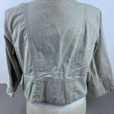 New Lane Bryant Khaki Crop Jacket 14/16